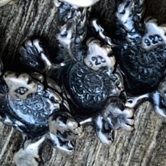 Sterling Silver Charm Bracelet - Turtles - Picture 3 of 5